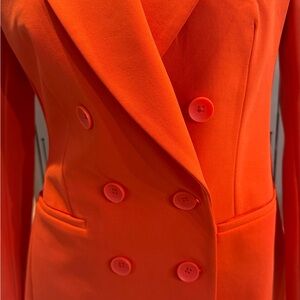 Orange suit jacket